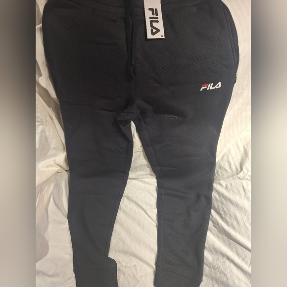 Fila Charcoal Joggers with Logo - Picture 1 of 9